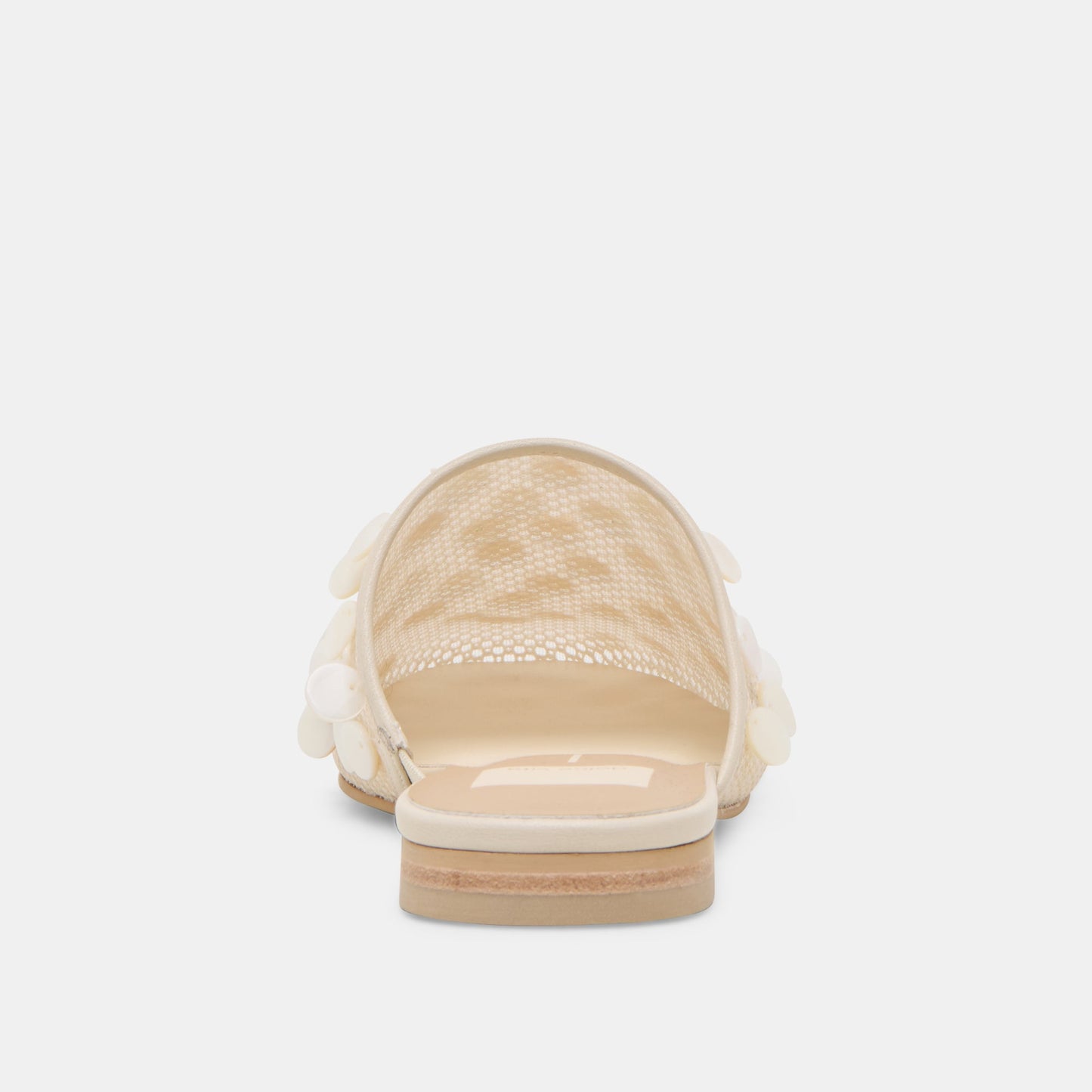 Rova Bead Ivory Disc Mesh Flats - Dolce Vita