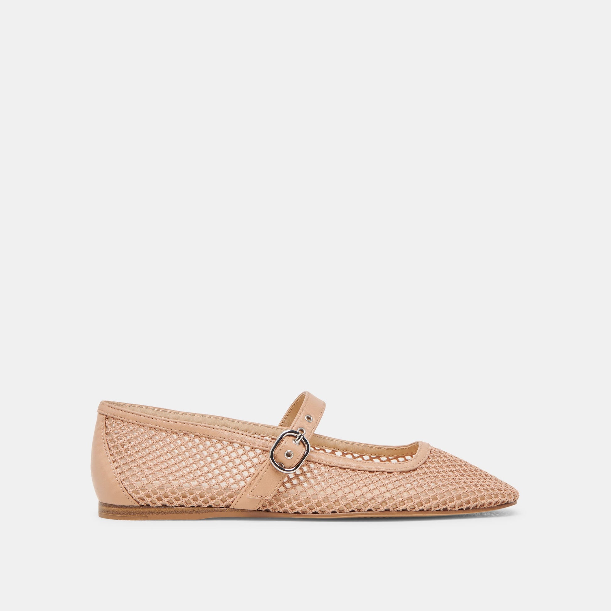 RODNI MESH BALLET FLATS LIGHT TAN WOVEN MESH - Dolce Vita