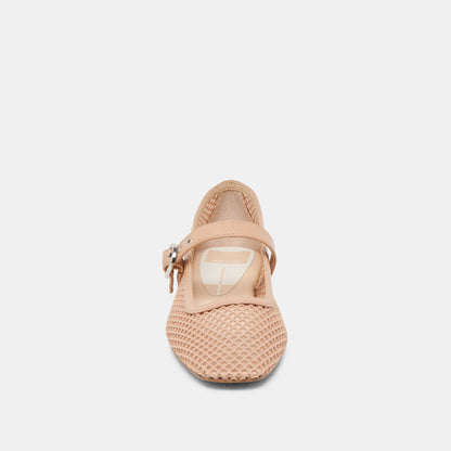 RODNI MESH BALLET FLATS LIGHT TAN WOVEN MESH - Dolce Vita