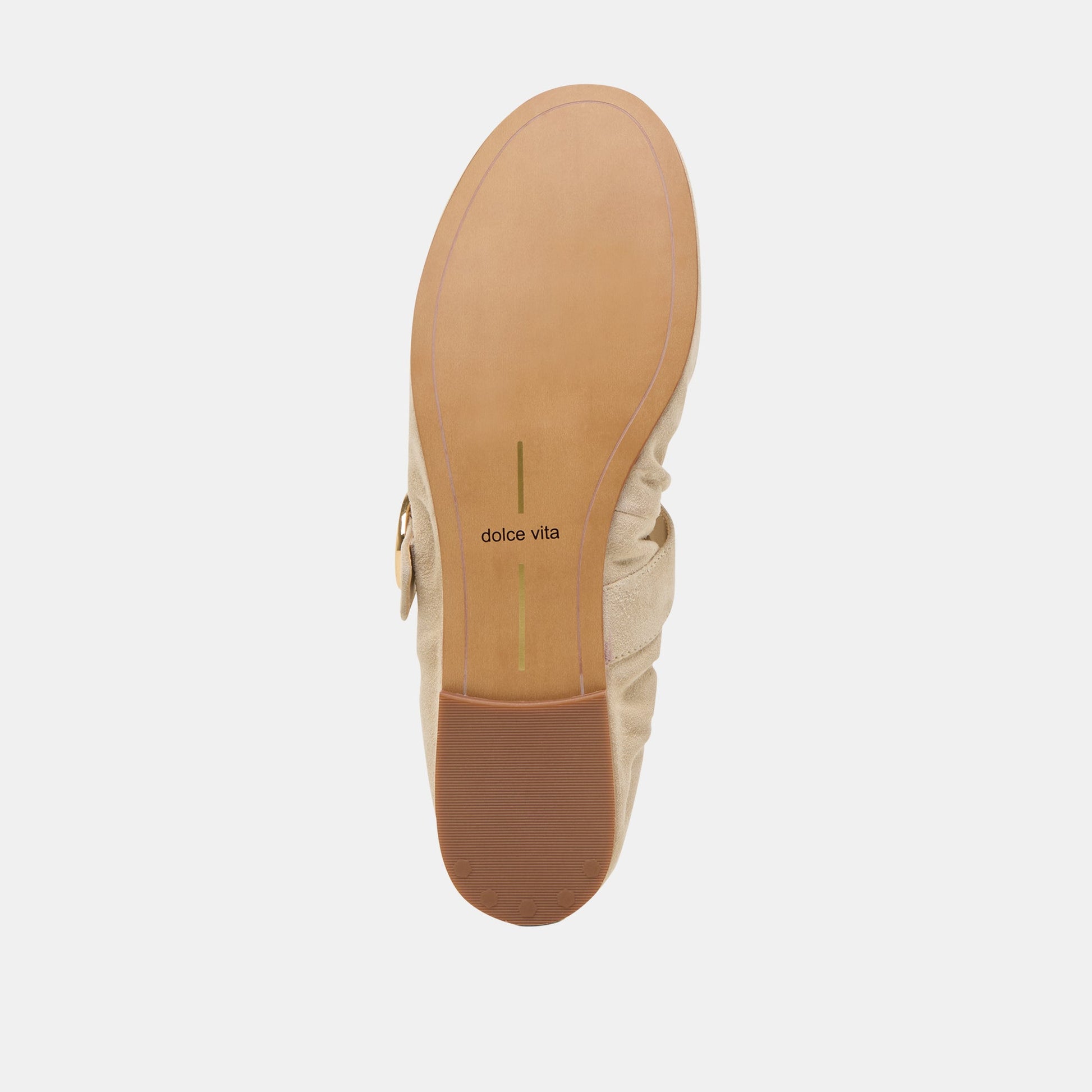 Caely Sesame Suede Ballet Flats - Dolce Vita