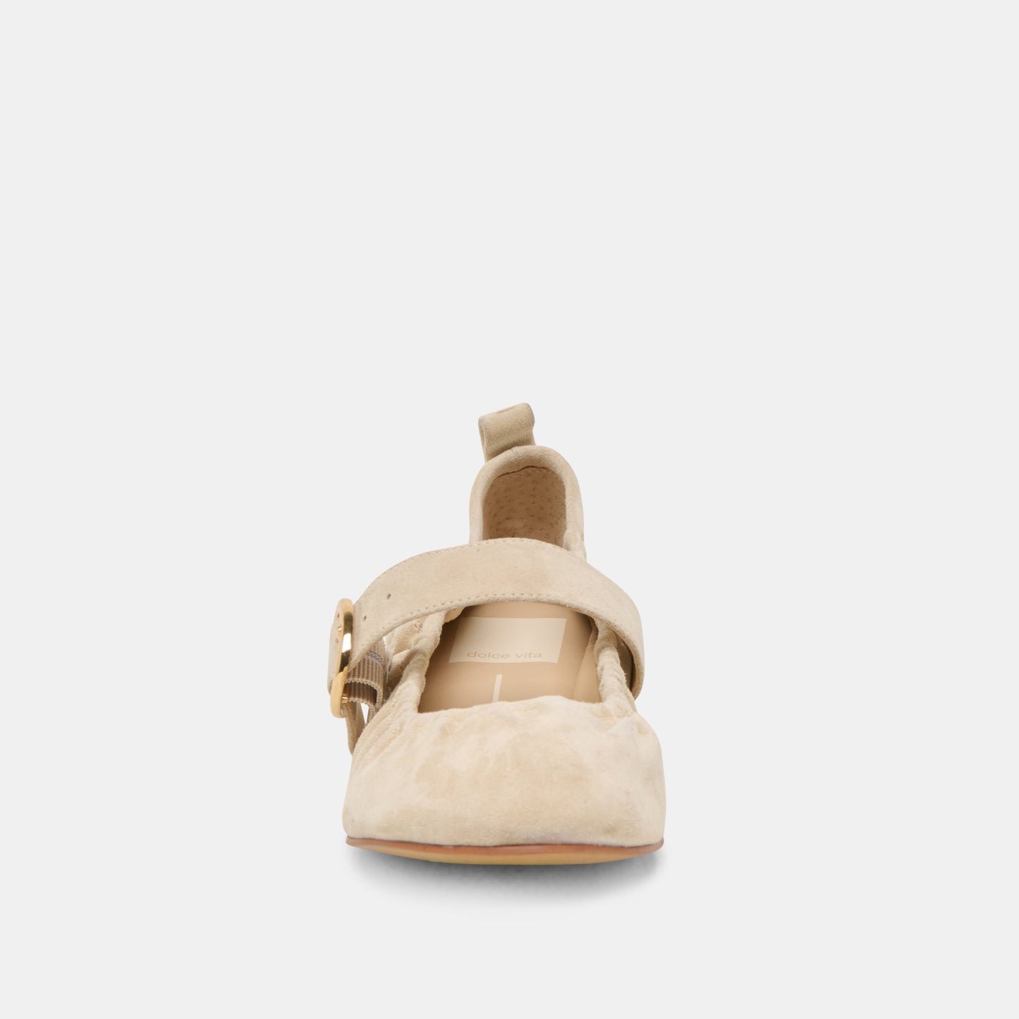 Caely Sesame Suede Ballet Flats - Dolce Vita