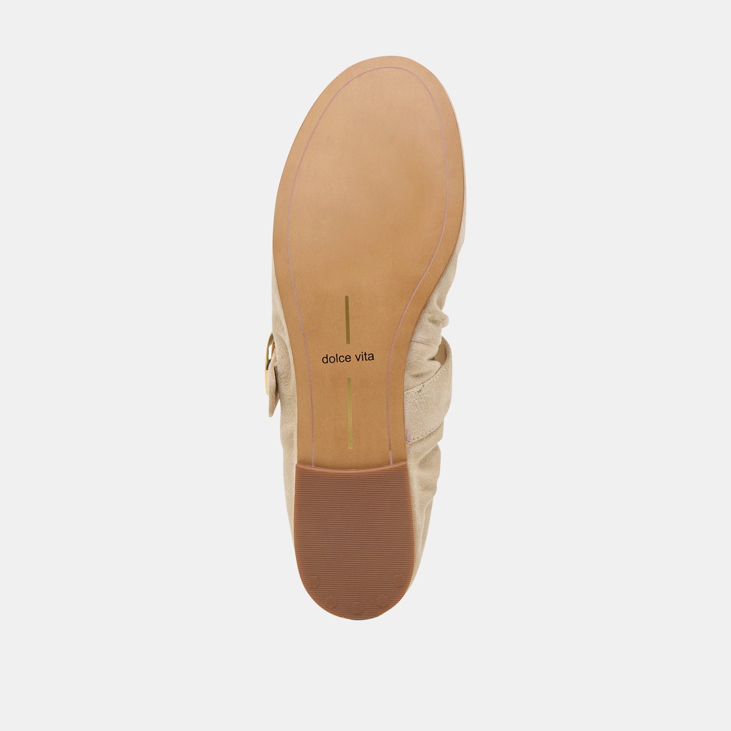 Caely Sesame Suede Ballet Flats - Dolce Vita