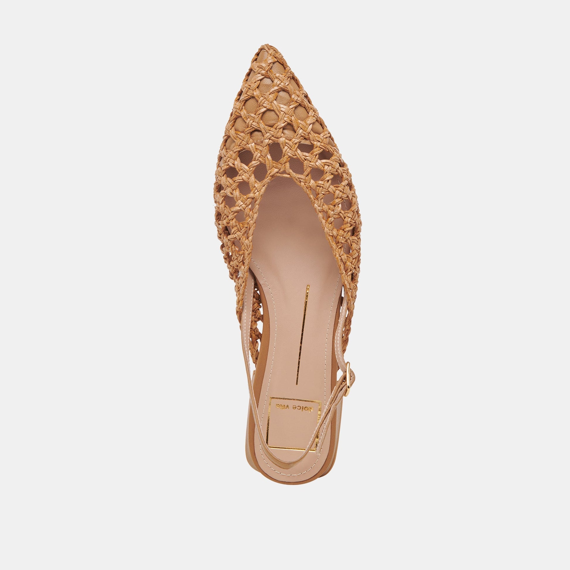 CYNDI FLATS NATURAL WOVEN - Dolce Vita