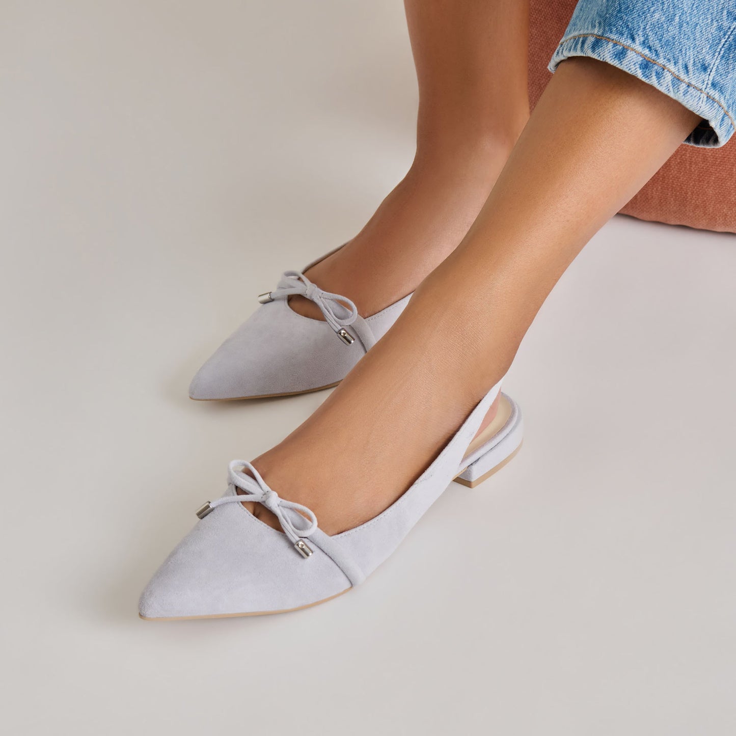 PAYGE FLATS DUSTY BLUE SUEDE - Dolce Vita