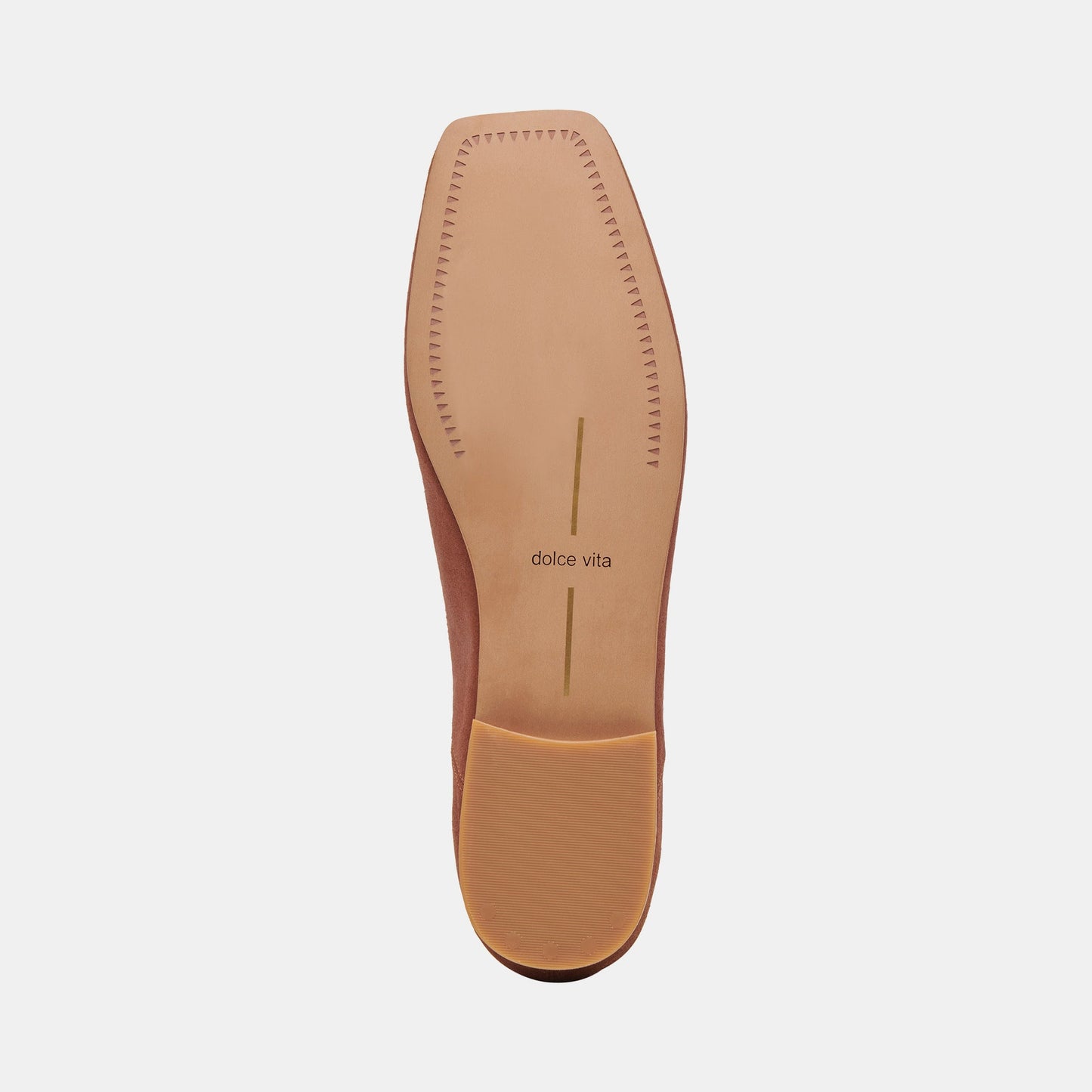 Anisa Wide Ballet Flats Copper Metallic Suede - Dolce Vita