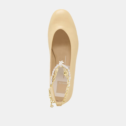 Baiden Warm Natural Leather Ballet Flats - Dolce Vita
