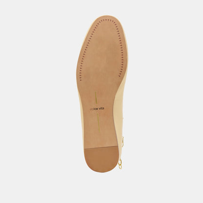 Baiden Warm Natural Leather Ballet Flats - Dolce Vita