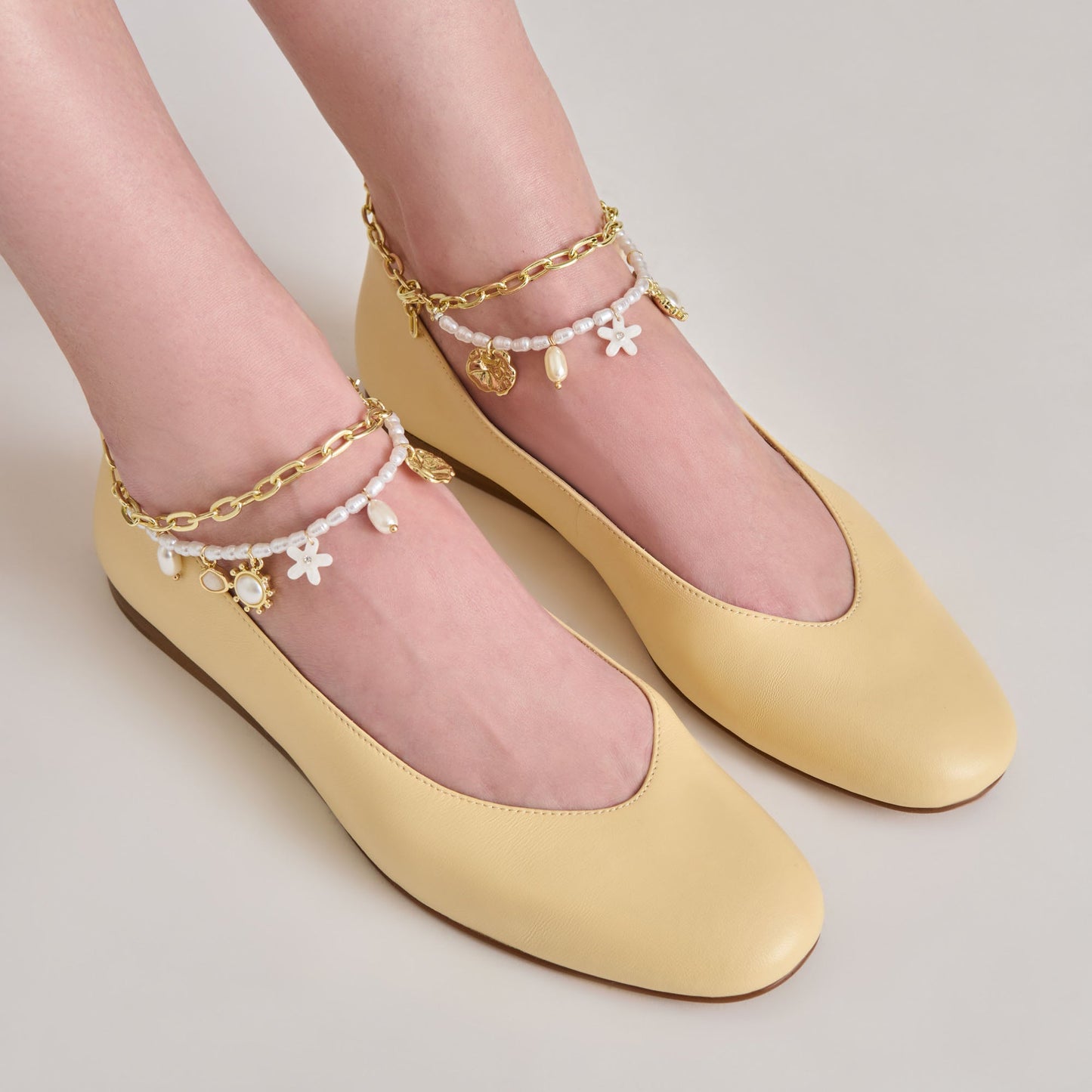 Baiden Warm Natural Leather Ballet Flats - Dolce Vita