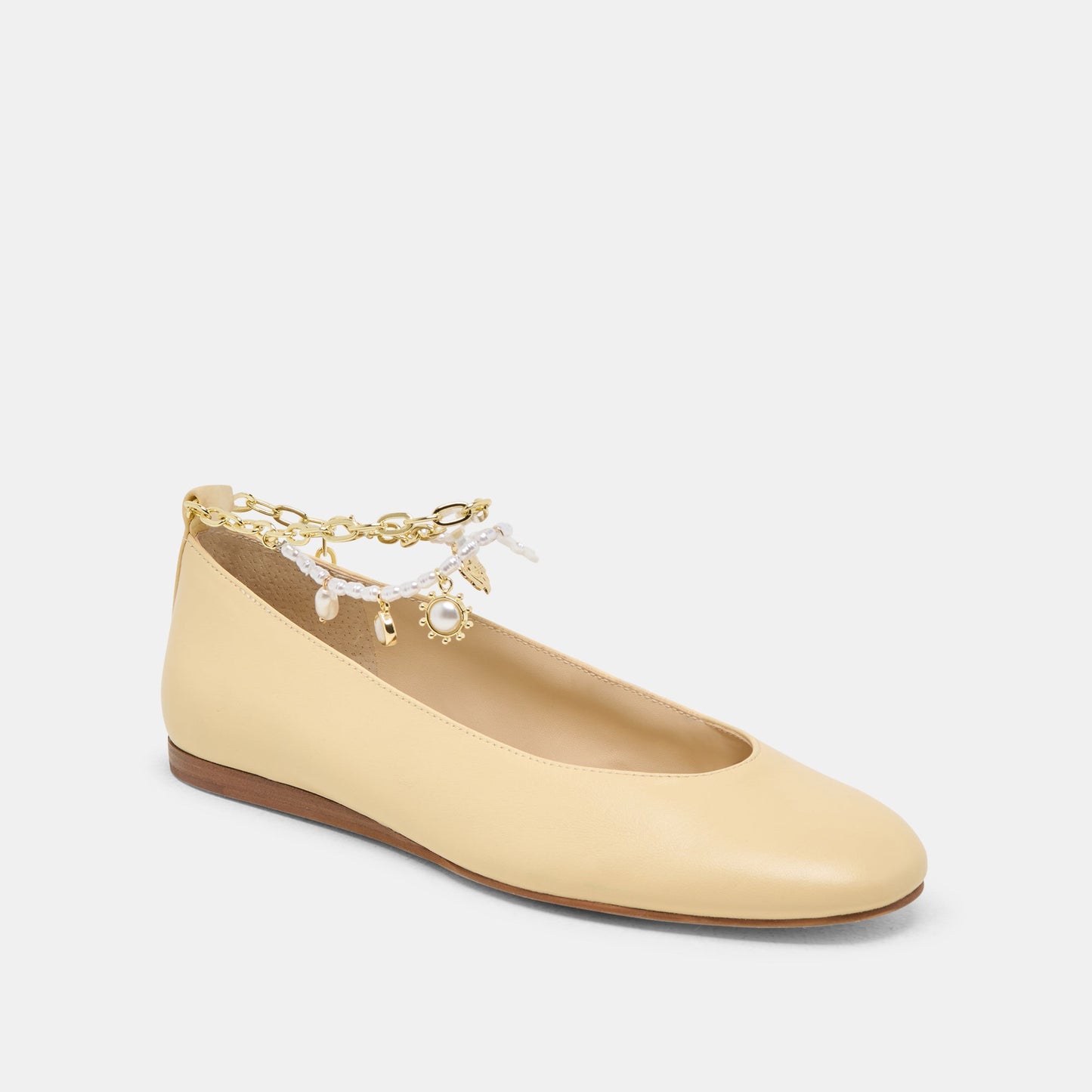 Baiden Warm Natural Leather Ballet Flats - Dolce Vita