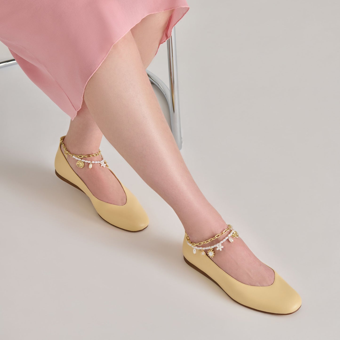 Baiden Warm Natural Leather Ballet Flats - Dolce Vita