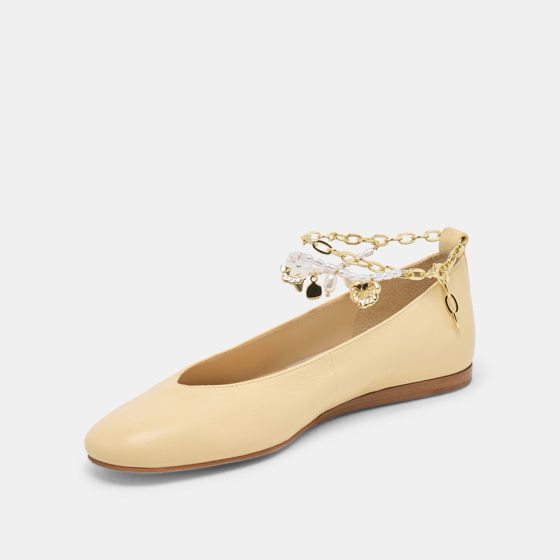 Baiden Warm Natural Leather Ballet Flats - Dolce Vita