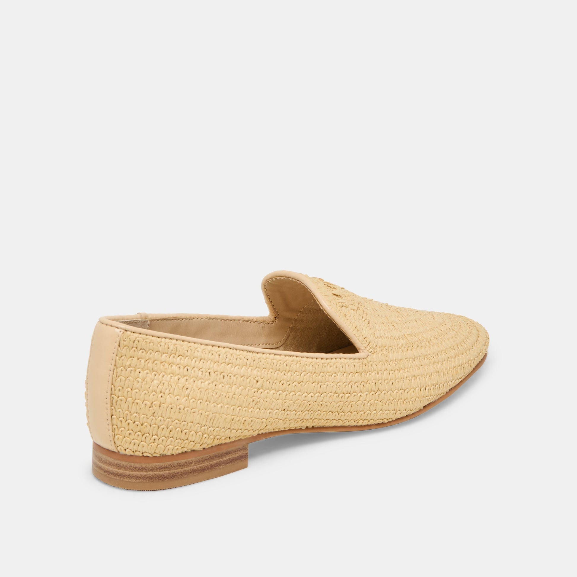 Baylen Natural Woven Raffia Flats - Dolce Vita
