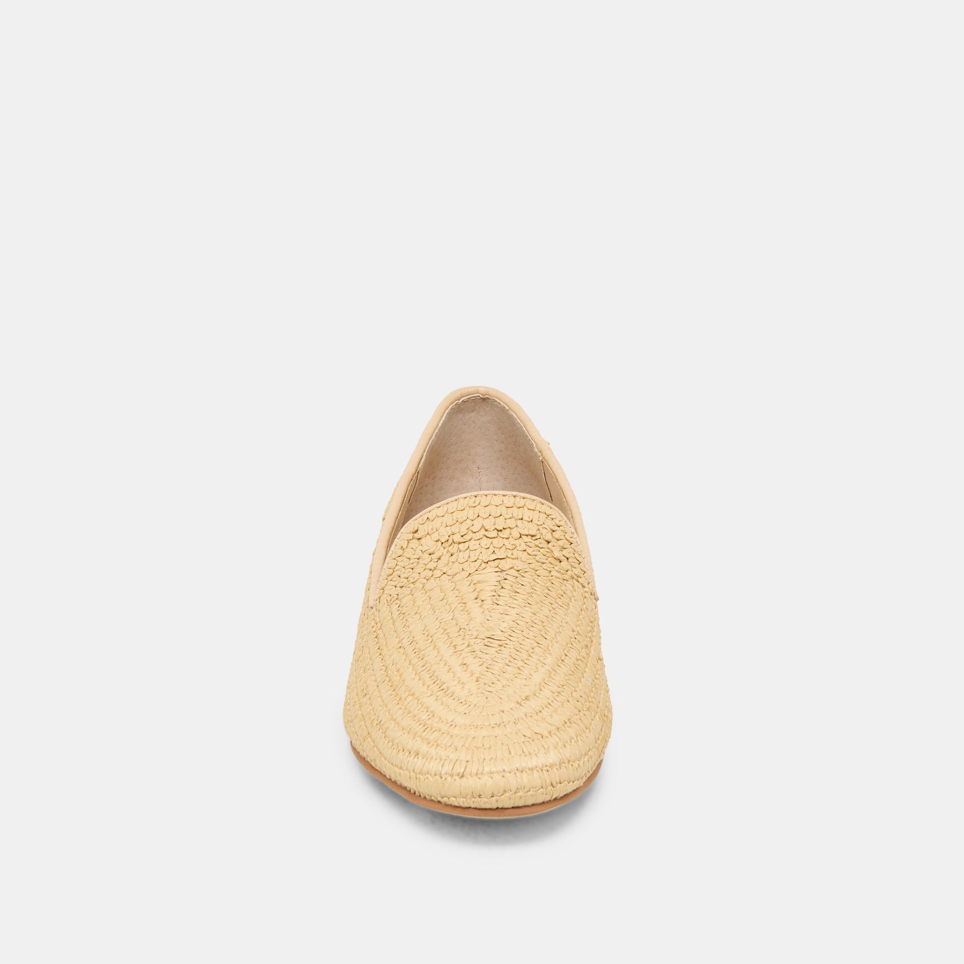 Baylen Natural Woven Raffia Flats - Dolce Vita