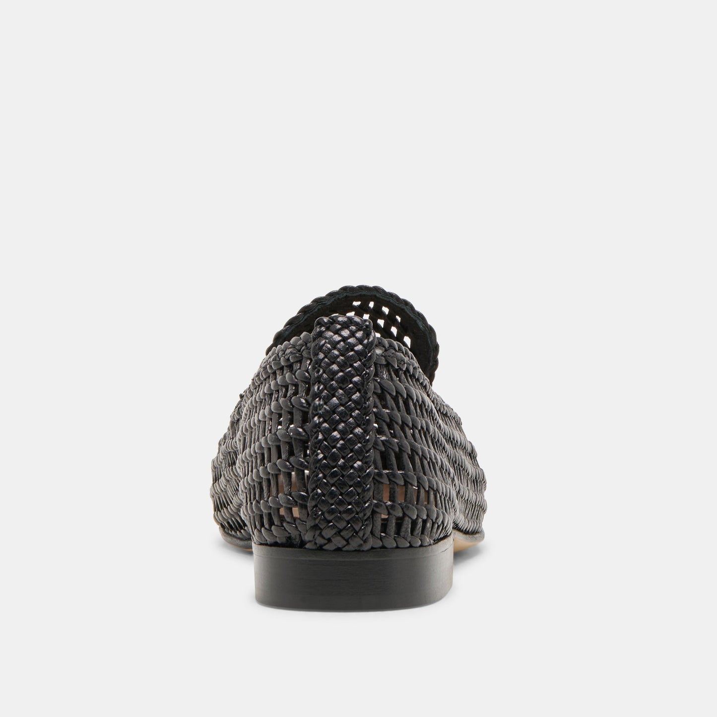 Armond Black Woven Leather Flats - Dolce Vita