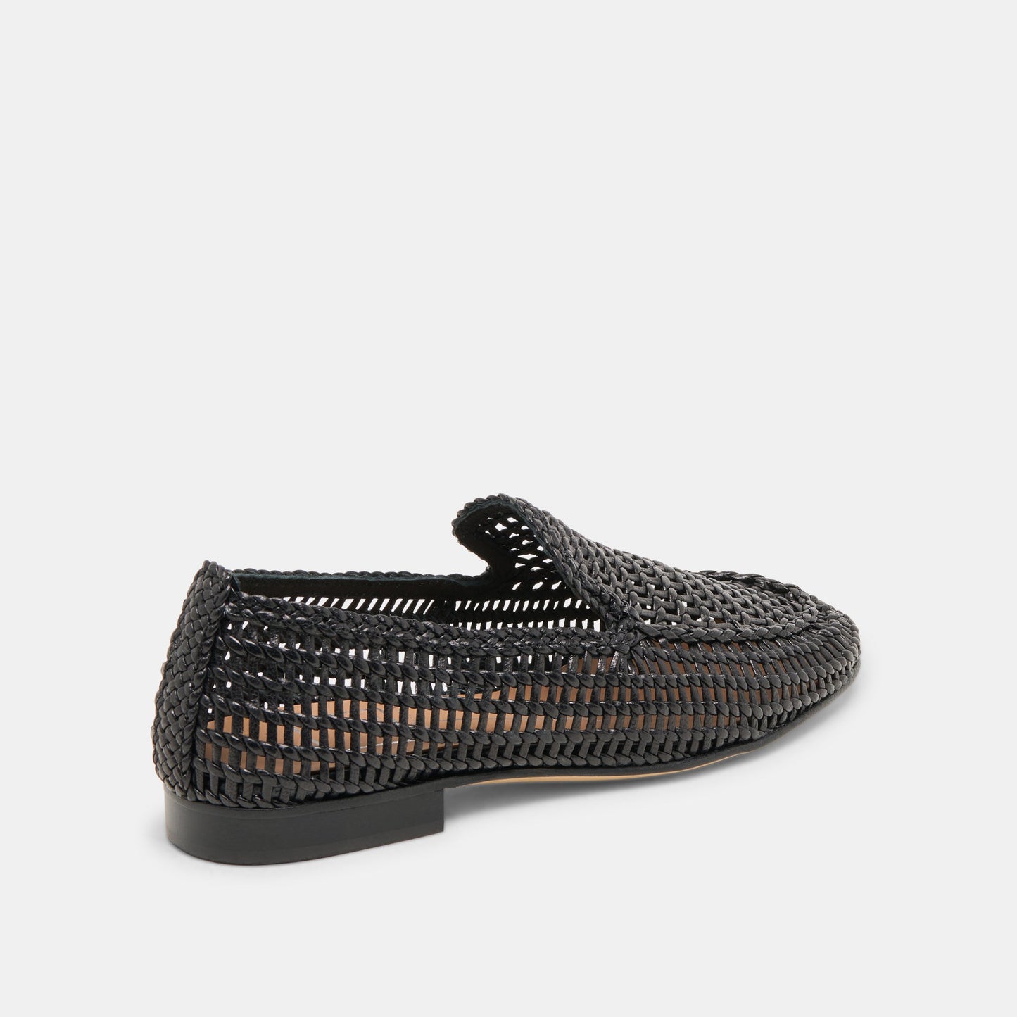Armond Black Woven Leather Flats - Dolce Vita