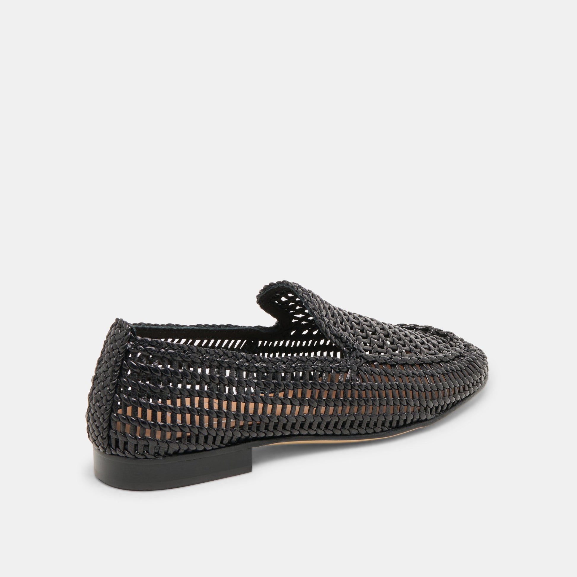 Armond Black Woven Leather Flats - Dolce Vita