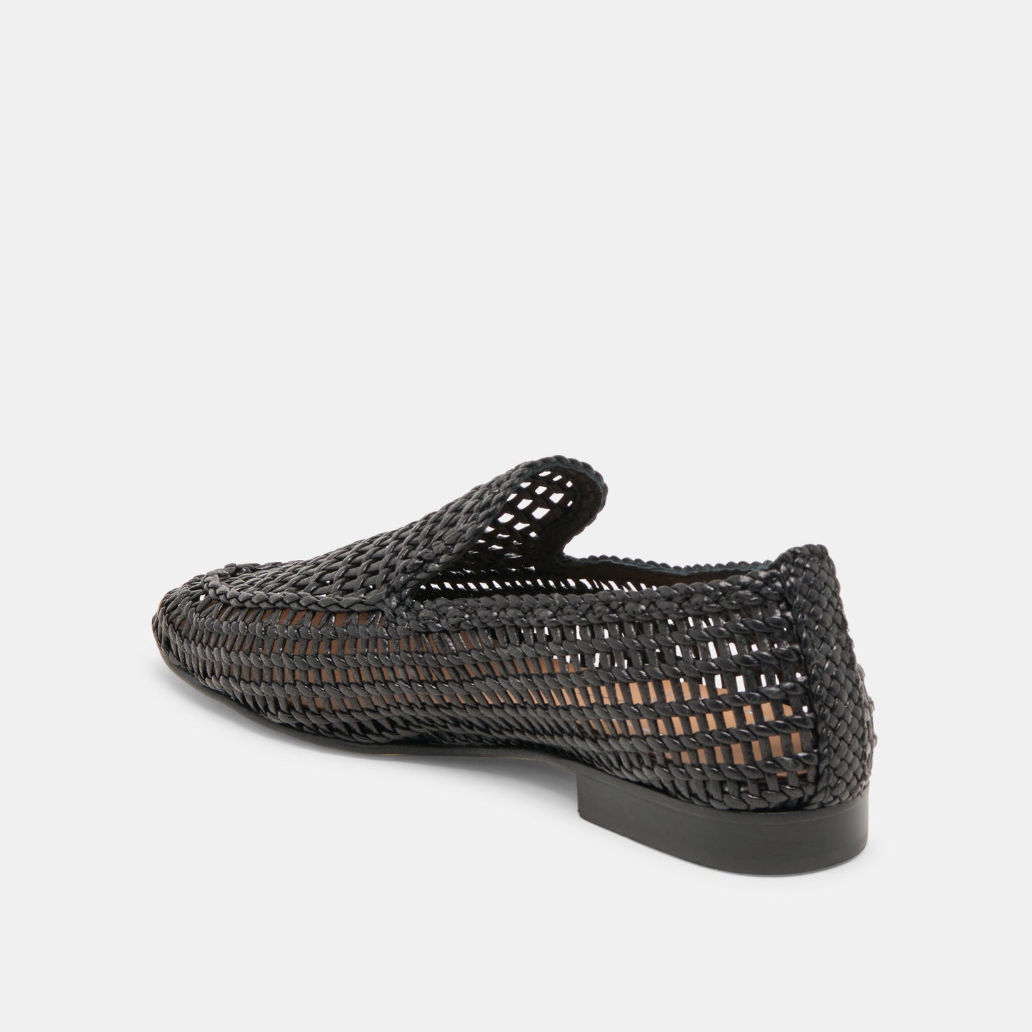 Armond Black Woven Leather Flats - Dolce Vita