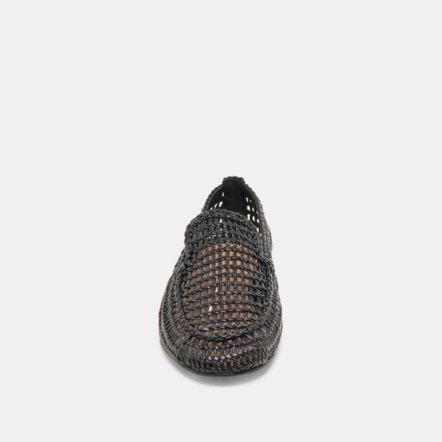 Armond Black Woven Leather Flats - Dolce Vita