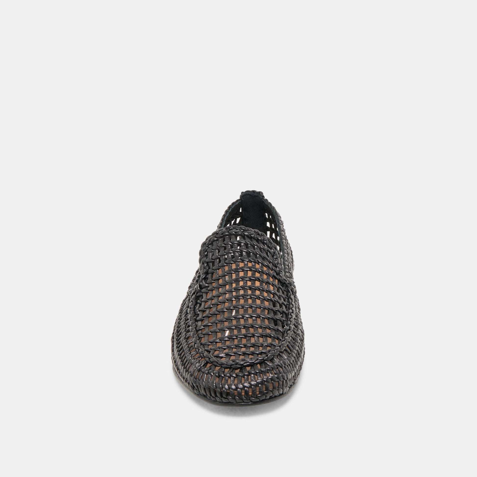 Armond Black Woven Leather Flats - Dolce Vita