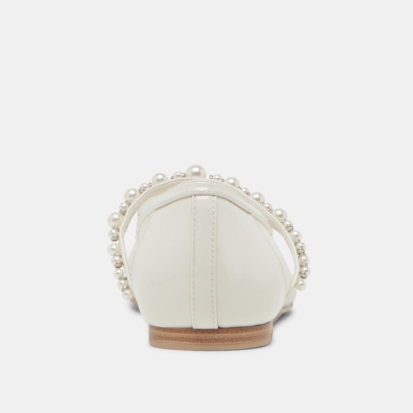 ROLLIN PEARL BALLET FLATS WHITE MESH - Dolce Vita
