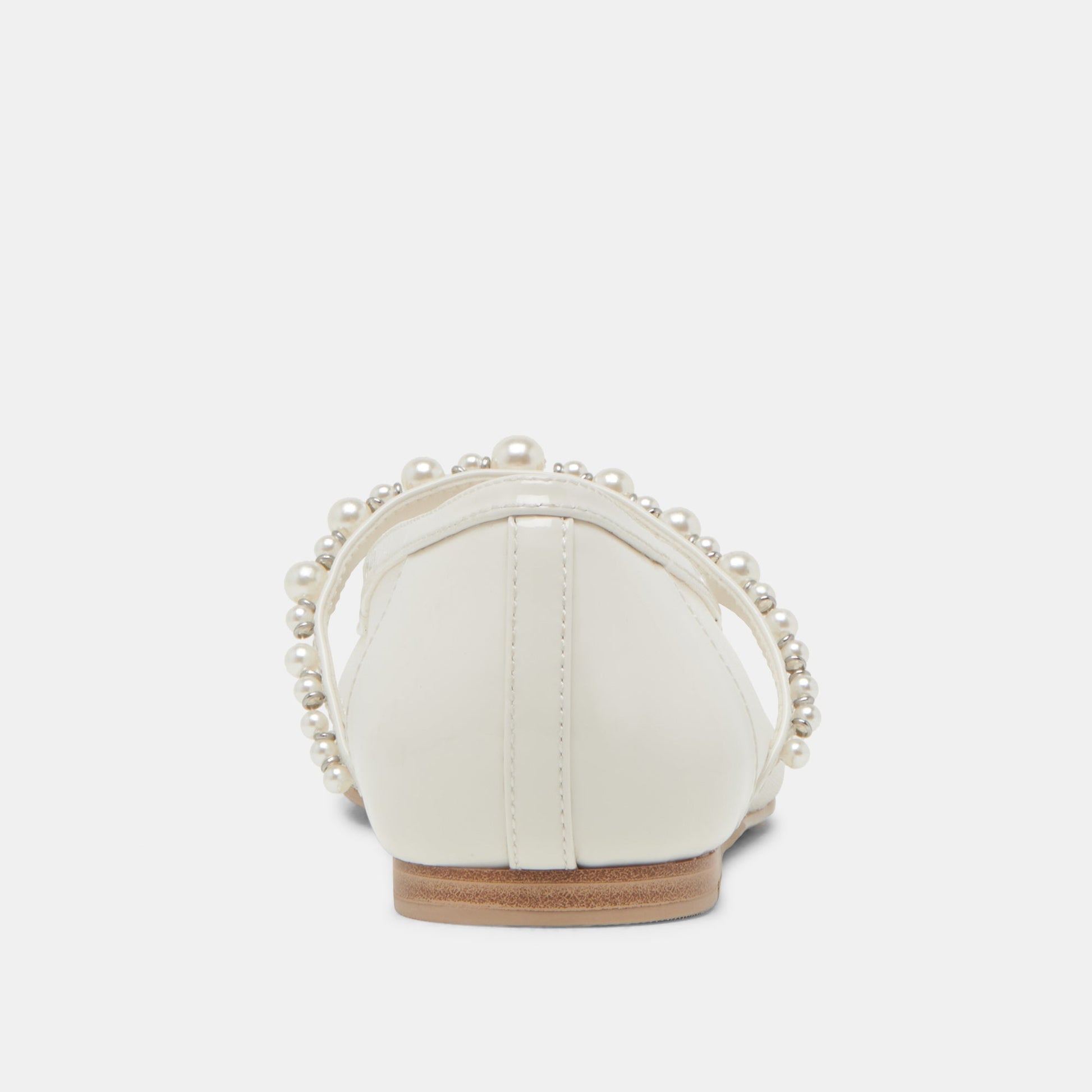 ROLLIN PEARL BALLET FLATS WHITE MESH - Dolce Vita