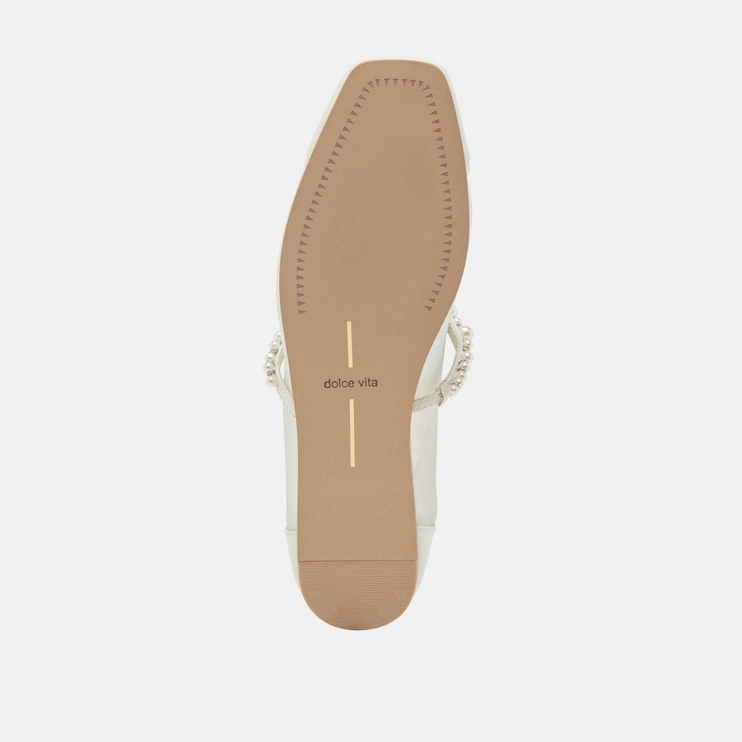 ROLLIN PEARL BALLET FLATS WHITE MESH - Dolce Vita