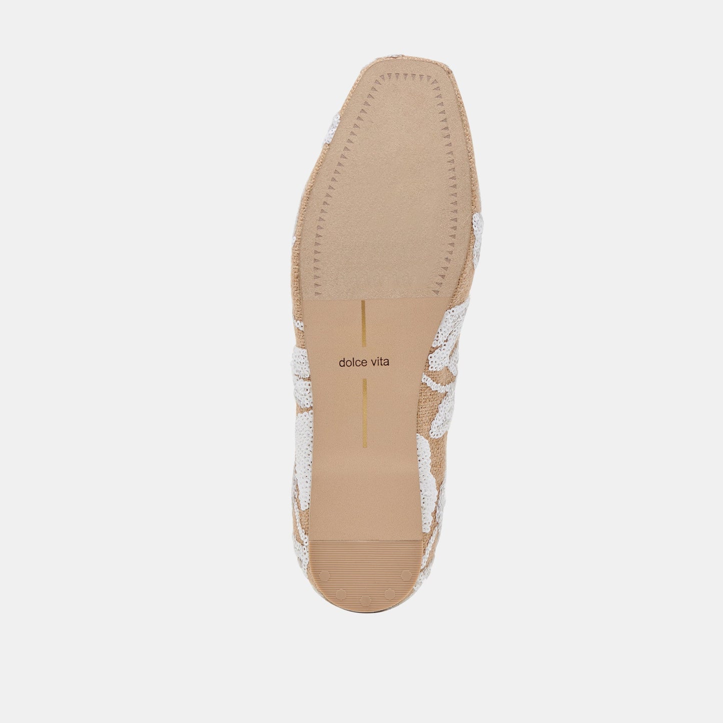 RHODIE BALLET FLATS NATURAL MULTI FLORAL SEQUIN - Dolce Vita