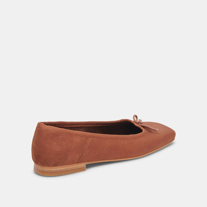 ANISA Ballet Flats Copper Metallic Suede - Dolce Vita