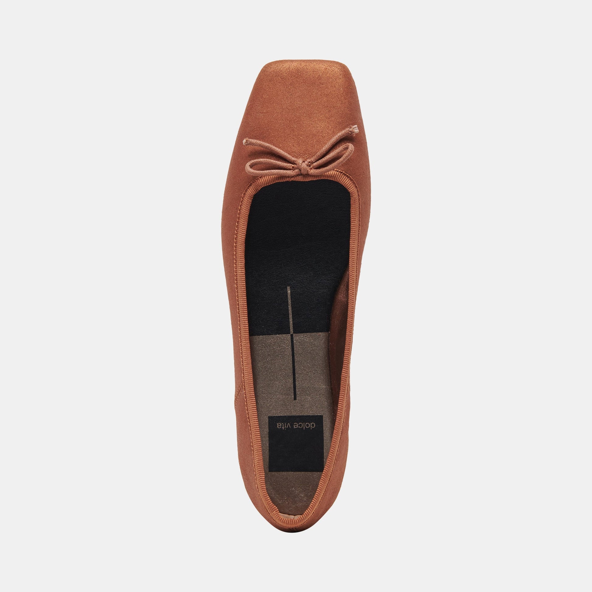 ANISA Ballet Flats Copper Metallic Suede - Dolce Vita