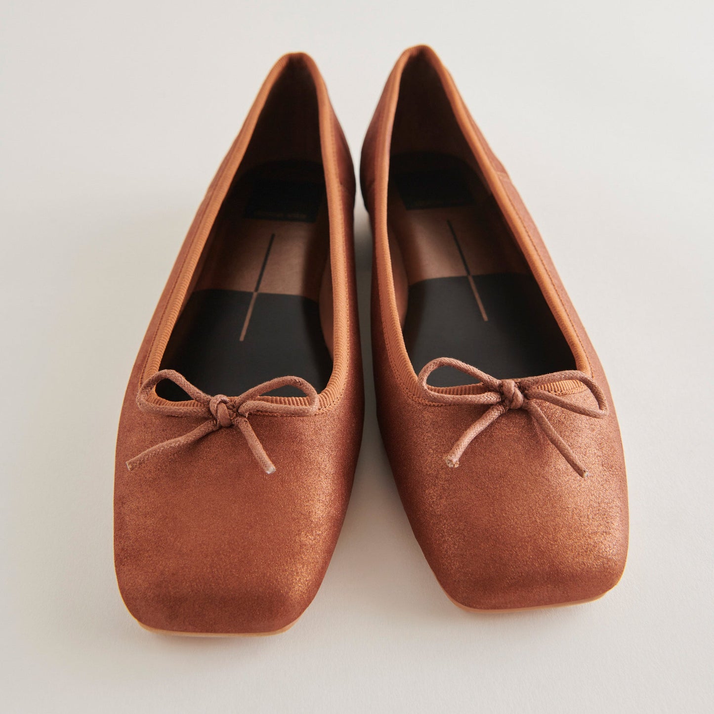 ANISA Ballet Flats Copper Metallic Suede - Dolce Vita