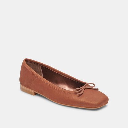 ANISA Ballet Flats Copper Metallic Suede - Dolce Vita