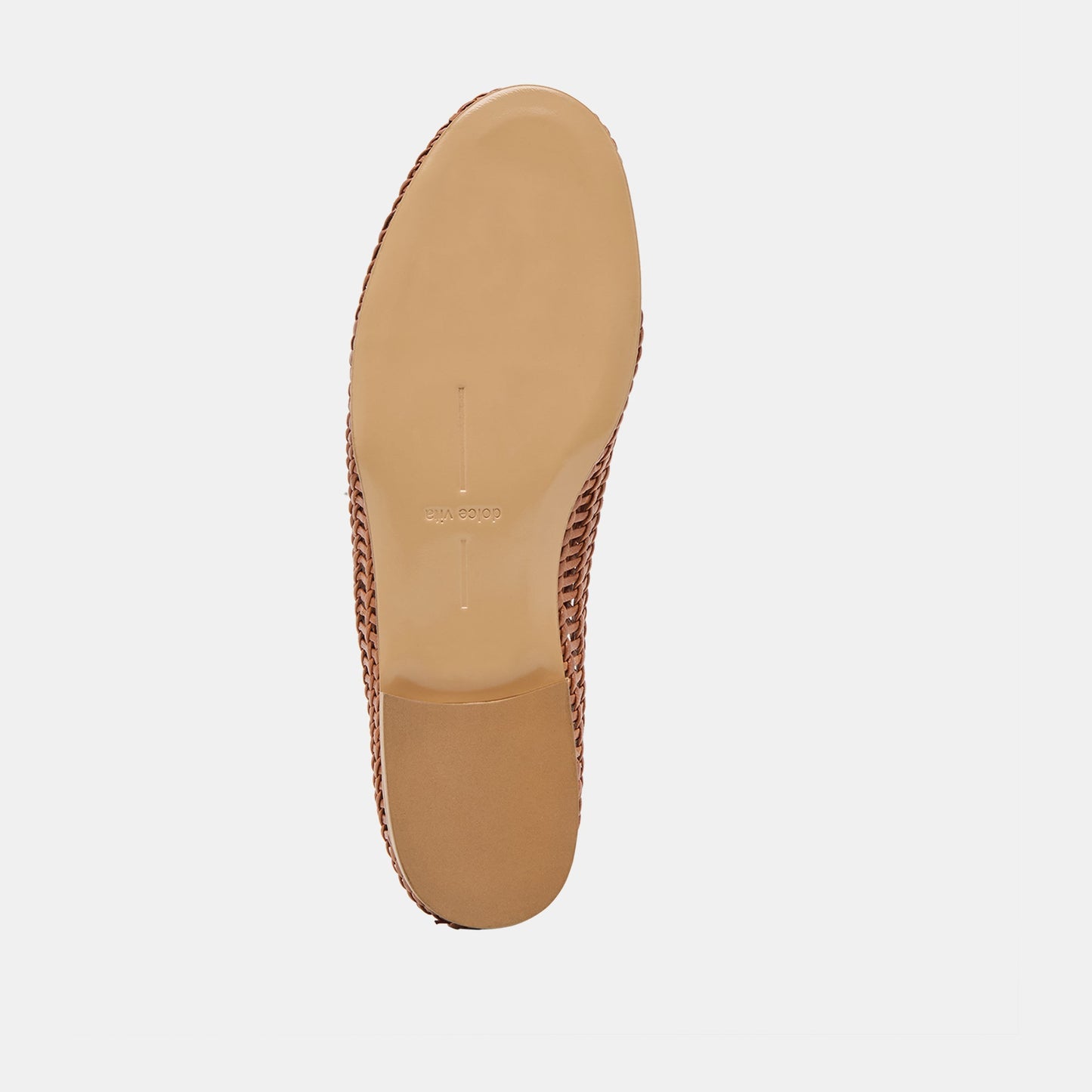 Armond Cognac Woven Leather Flats - Dolce Vita