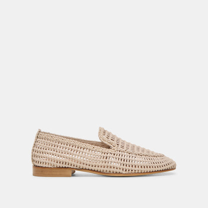 Armond Bone Woven Leather Flats - Dolce Vita