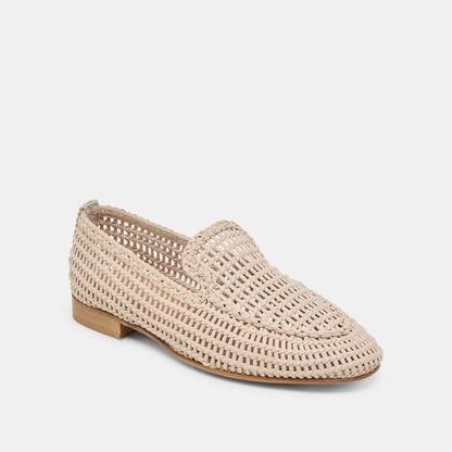 Armond Bone Woven Leather Flats - Dolce Vita