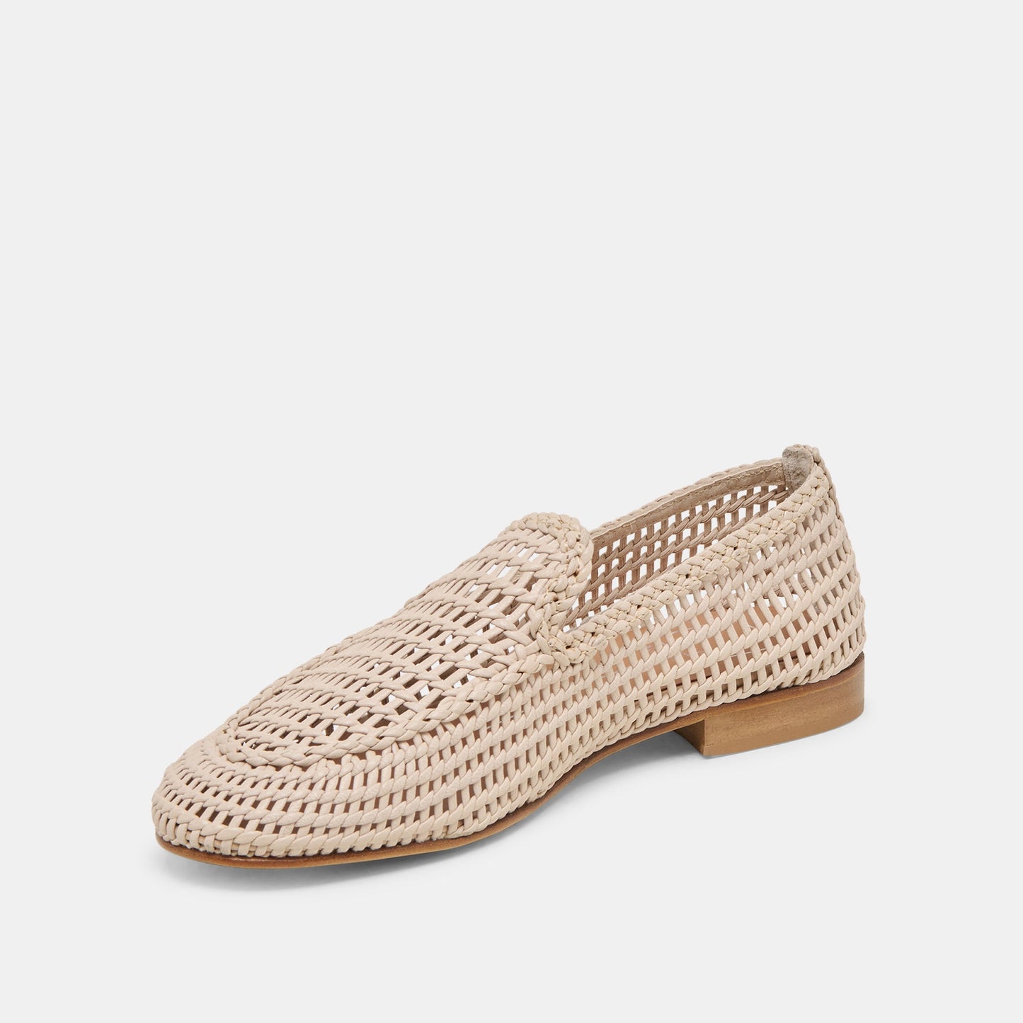 Armond Bone Woven Leather Flats - Dolce Vita
