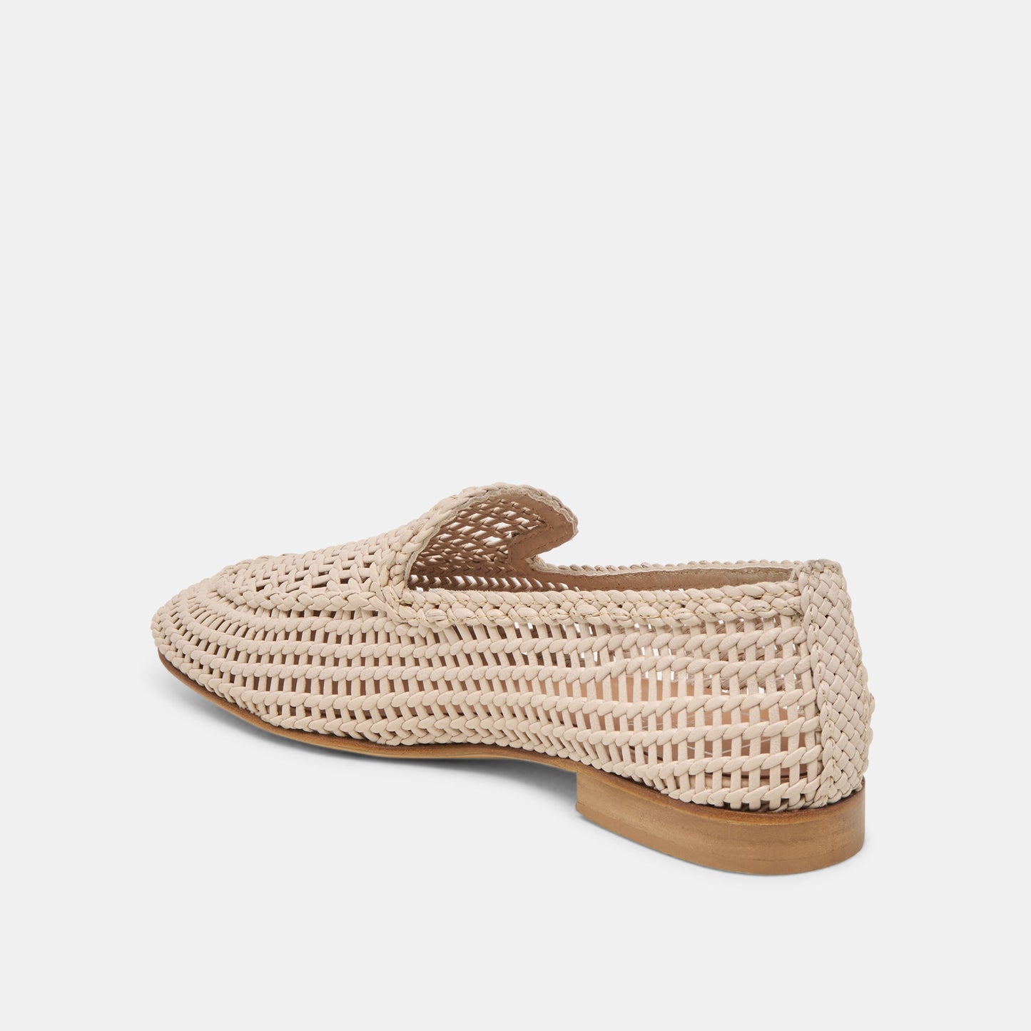 Armond Bone Woven Leather Flats - Dolce Vita