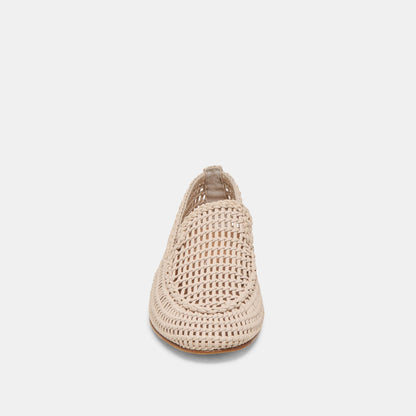 Armond Bone Woven Leather Flats - Dolce Vita