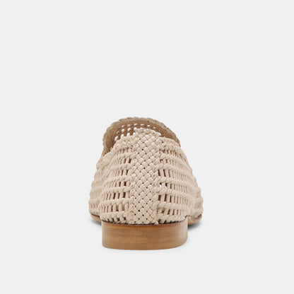 Armond Bone Woven Leather Flats - Dolce Vita