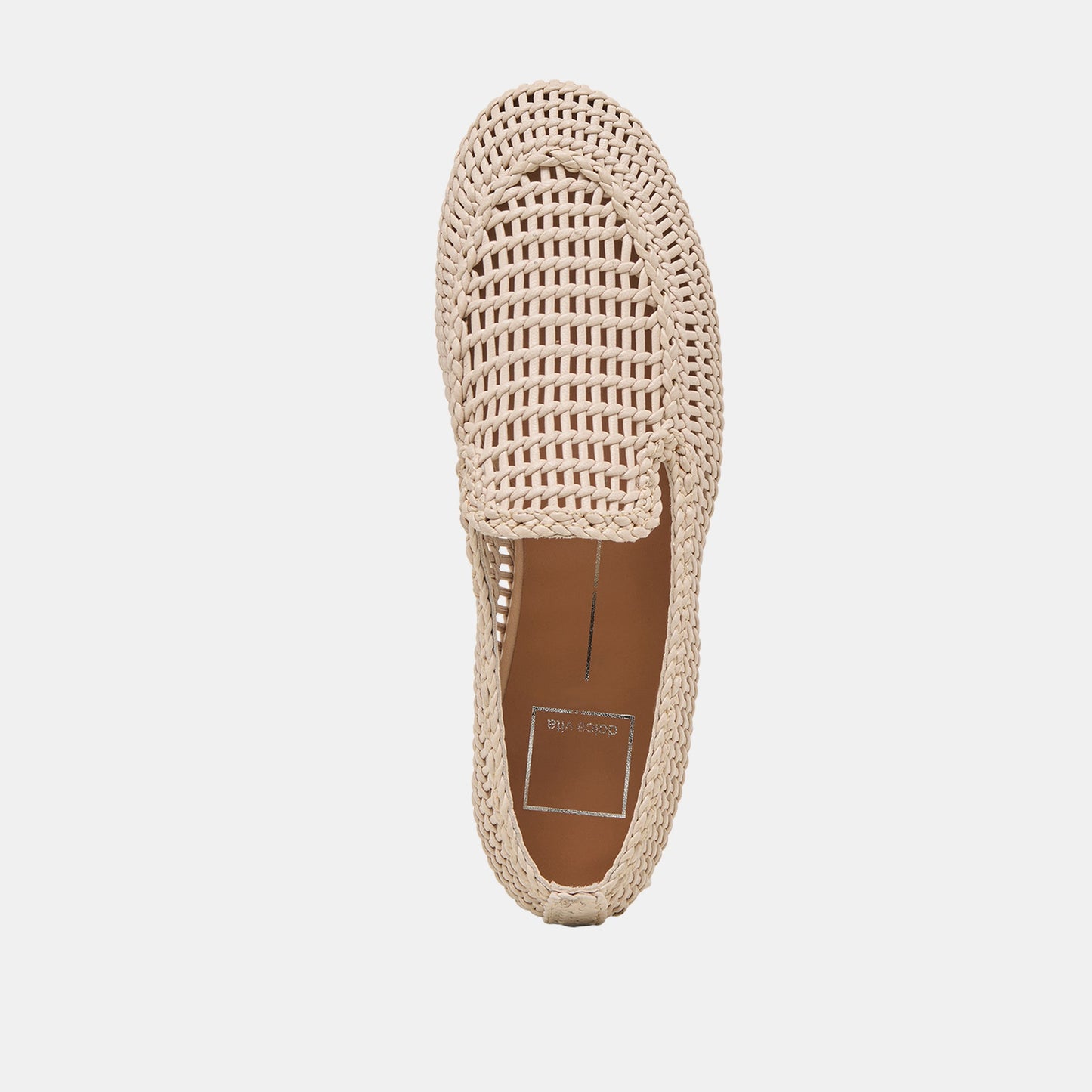 Armond Bone Woven Leather Flats - Dolce Vita