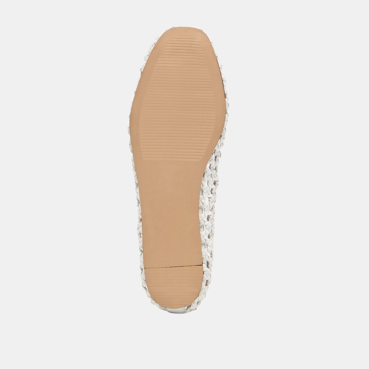 Edda Bone Woven Leather Ballet Flats - Dolce Vita