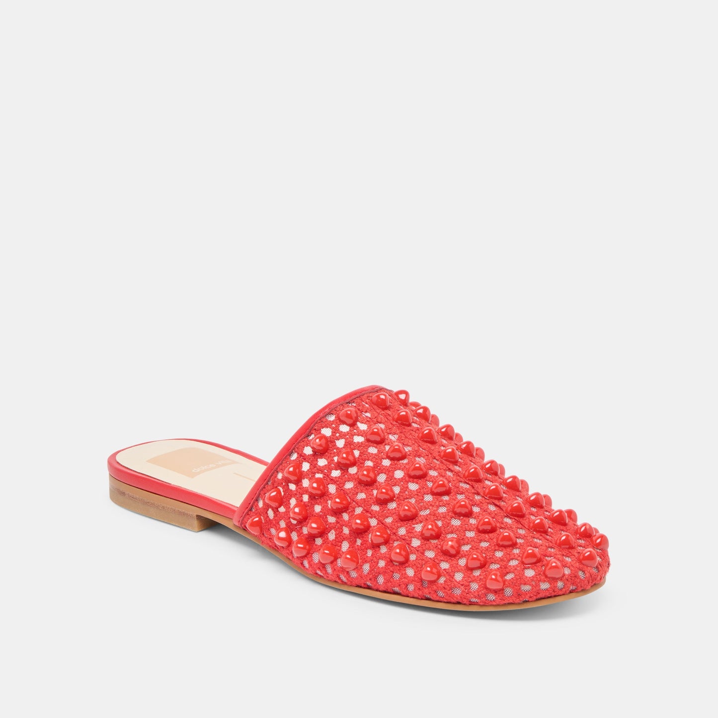 Rova Bead Chili Beaded Mesh Flats - Dolce Vita