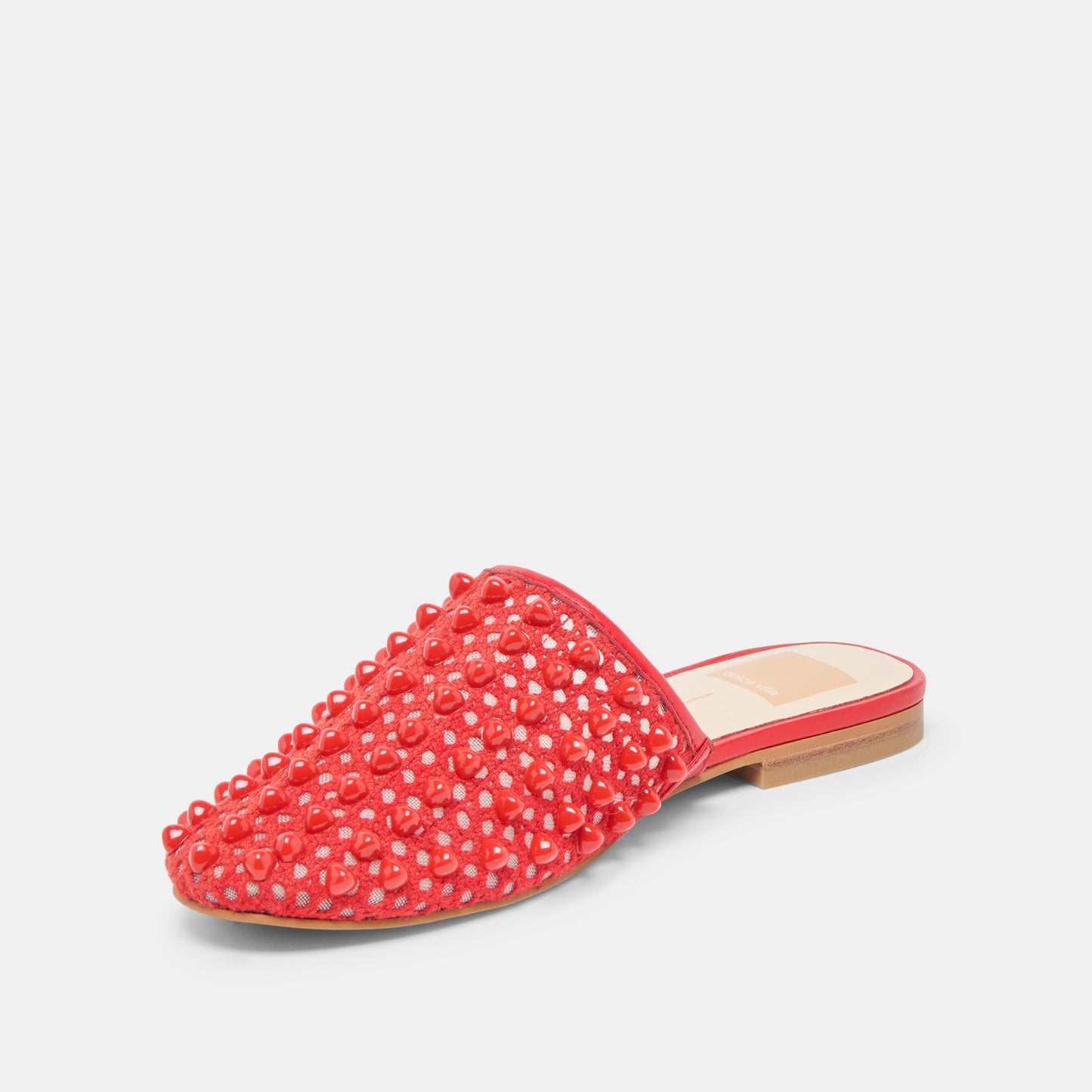 Rova Bead Chili Beaded Mesh Flats - Dolce Vita