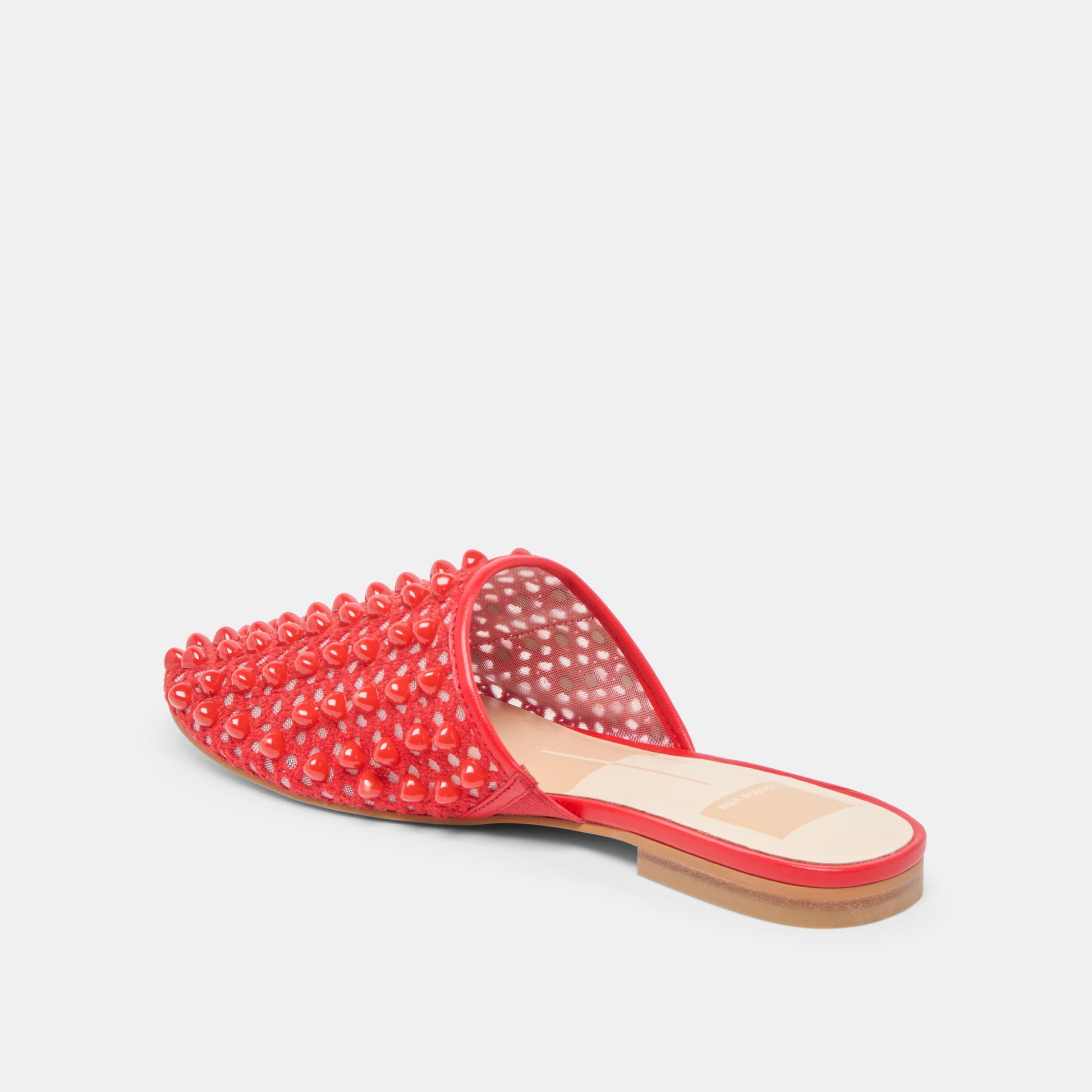 Rova Bead Chili Beaded Mesh Flats - Dolce Vita
