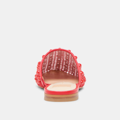 Rova Bead Chili Beaded Mesh Flats - Dolce Vita