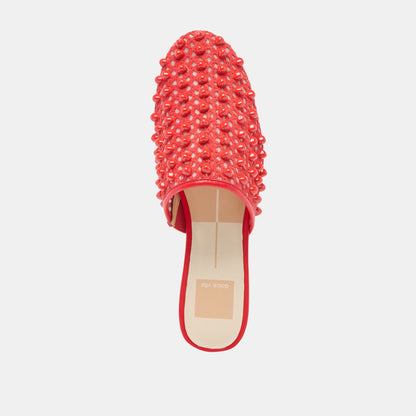 Rova Bead Chili Beaded Mesh Flats - Dolce Vita