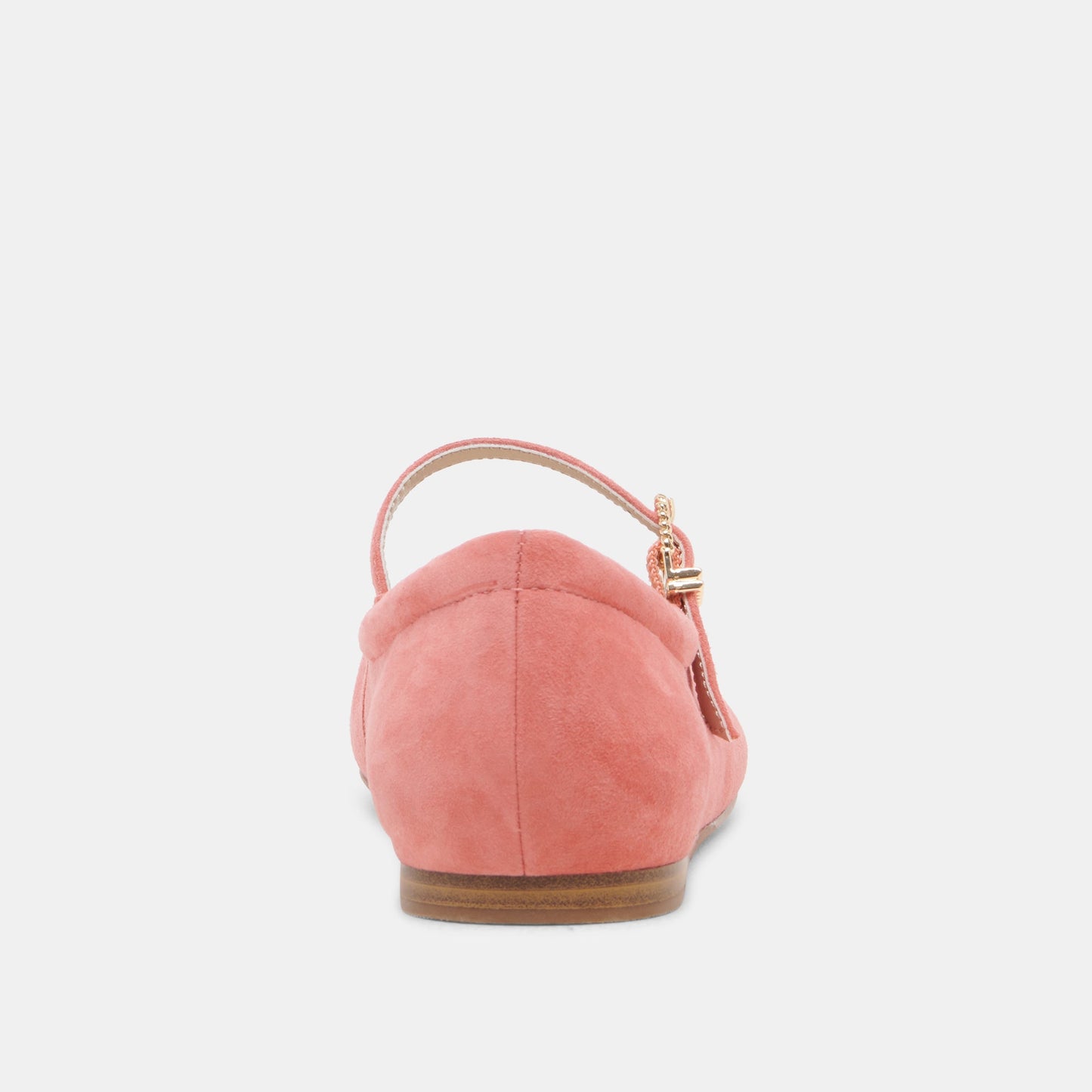 REYES TOE CAP BALLET FLATS CORAL SUEDE - Dolce Vita