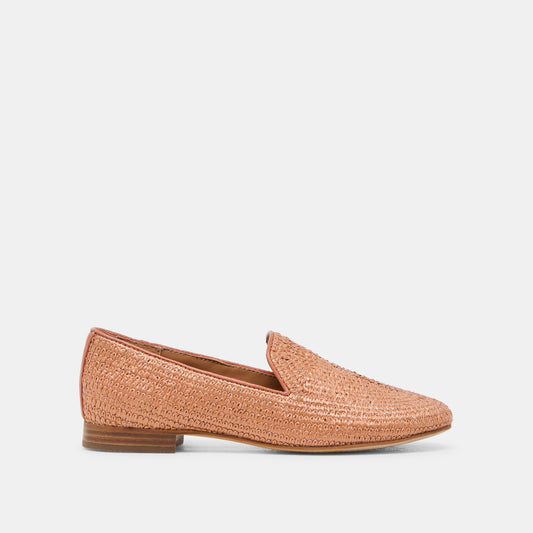 Baylen Maple Woven Raffia Flats - Dolce Vita