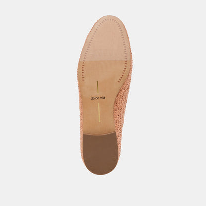 Baylen Maple Woven Raffia Flats - Dolce Vita