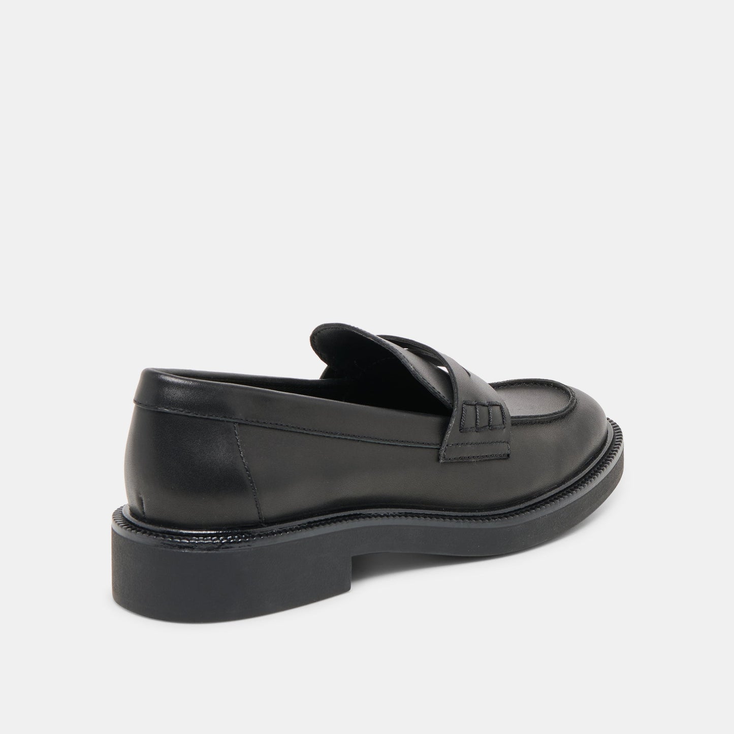 Tiggy Black Leather Loafers - Dolce Vita