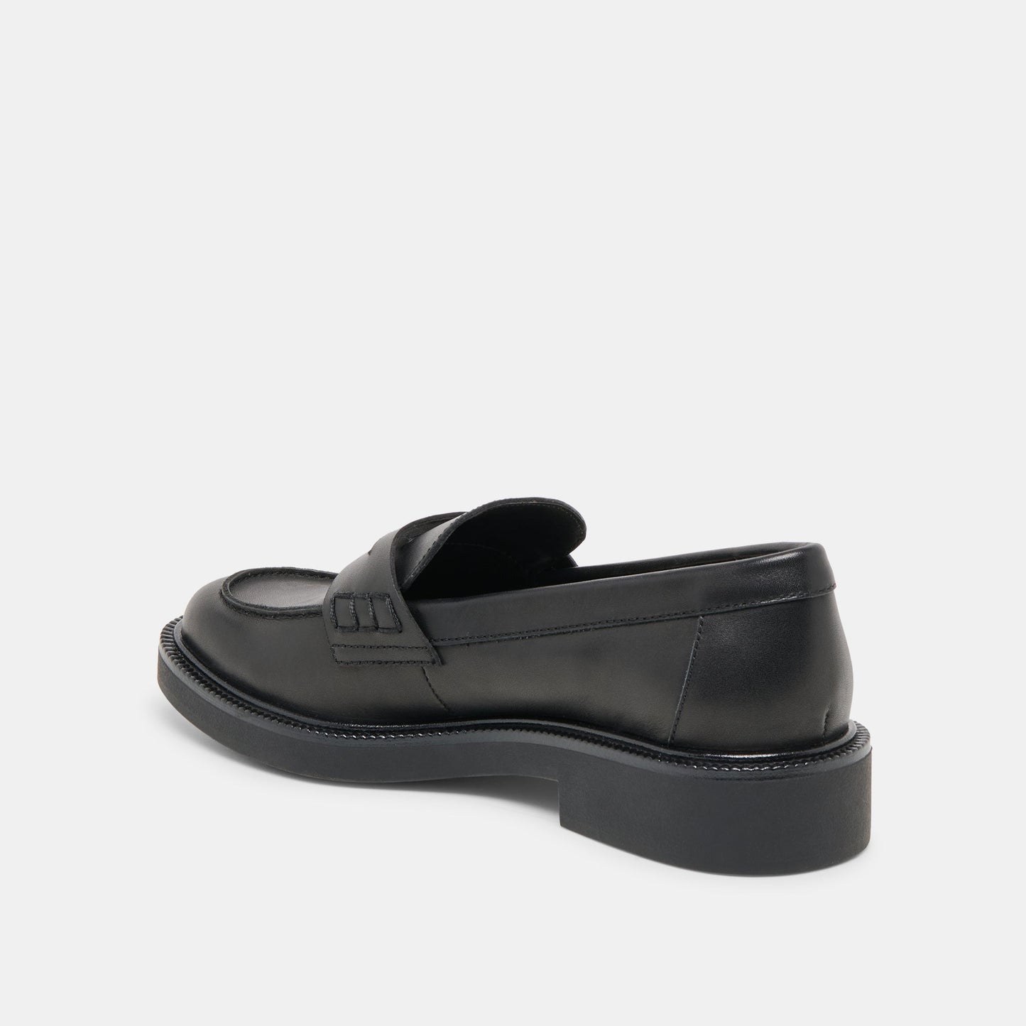 Tiggy Black Leather Loafers - Dolce Vita